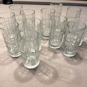 Set of 12 Crystal tea glasses